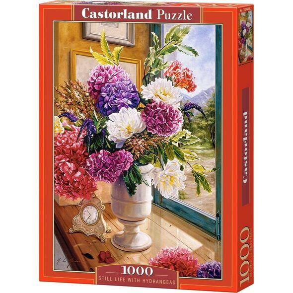 Castorland Puzzle 1000 Still life with hydrangeas CASTOR