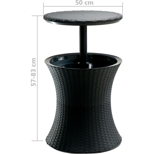Keter Keter Cool Bar Rattan antracytowy