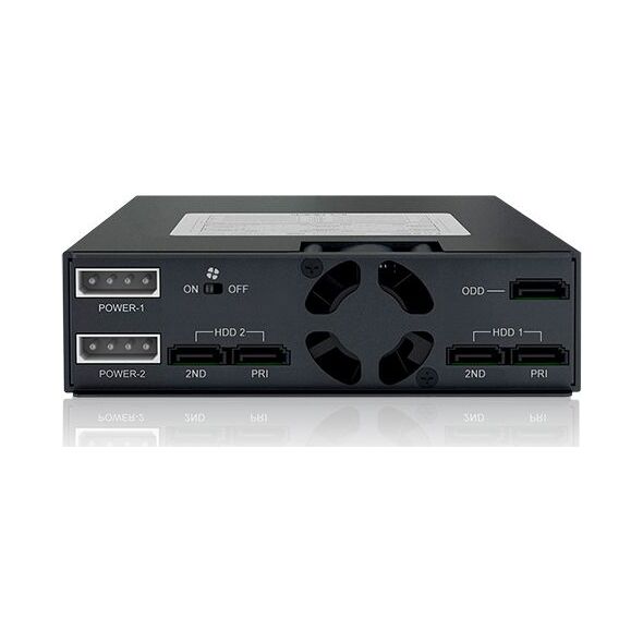 Kieszeń Icy Dock 2x 2.5" SAS/SATA + 5.25" Slim ODD (MB994IKO-3SB)