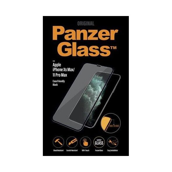 PanzerGlass Szkło hartowane do iPhone XS Max / 11 Pro Max Case Friendly Black (2666)