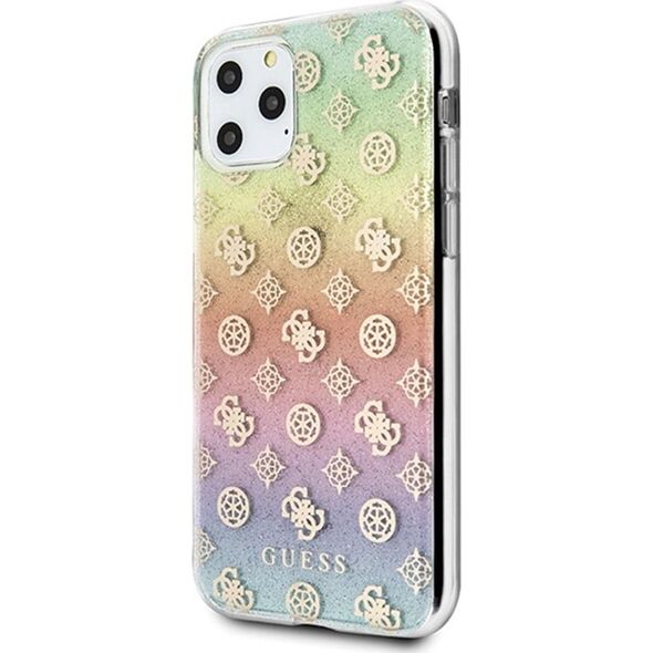 Guess Guess iPhone 11 Pro GUHCN58PEOML wielokolorowe hard case Iridescent 4G Peony