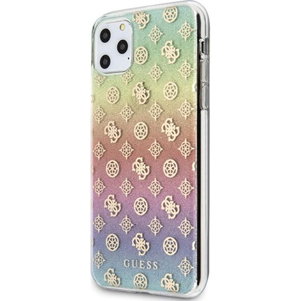 Guess Guess iPhone 11 Pro Max GUHCN65PEOML wielokolorowe hard case Iridescent 4G Peony