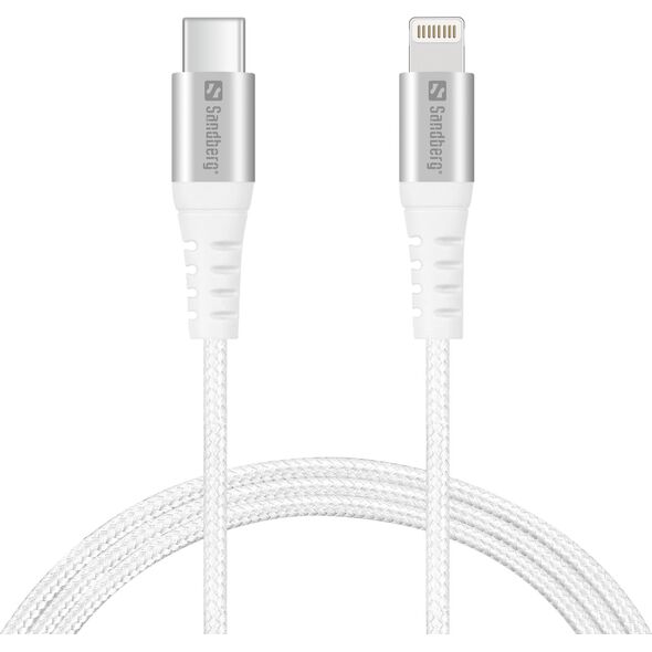 Kabel USB Sandberg USB-C - Lightning 1 m Biały (136-25)