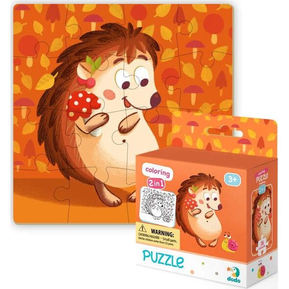 Dodo Puzzle + Kolorowanka Jeżyk 300119