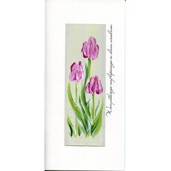 MAK Karnet Urodziny DL U05 - Tulipany