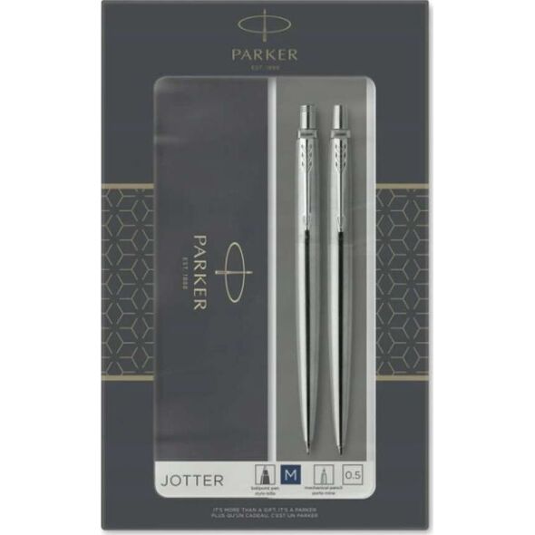 Parker ZESTAW DŁUGOPIS+OŁÓWEK JOTTER STAL CT 2093256