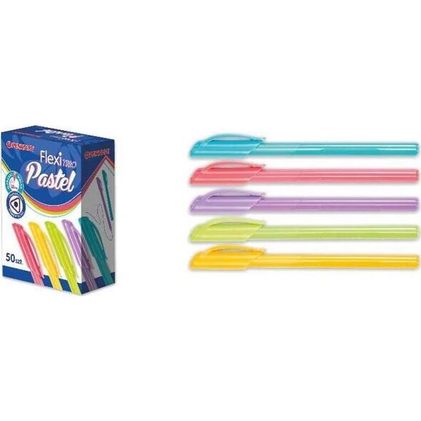 Penmate Długopis Flexi Trio Pastel niebieski (50szt)