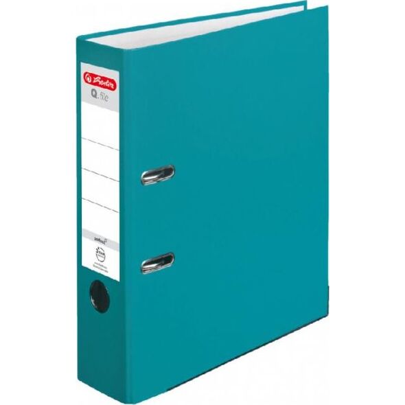 Segregator Herlitz dźwigniowy A4 80mm turkusowy (326803)