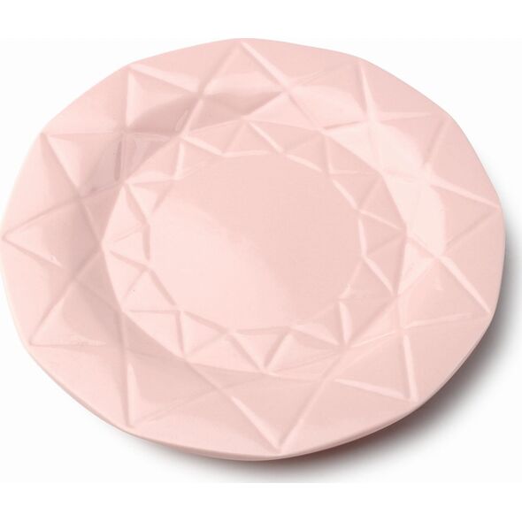 Mondex TALERZ OBIADOWY PŁASKI 24cm ADEL PINK MONDEX