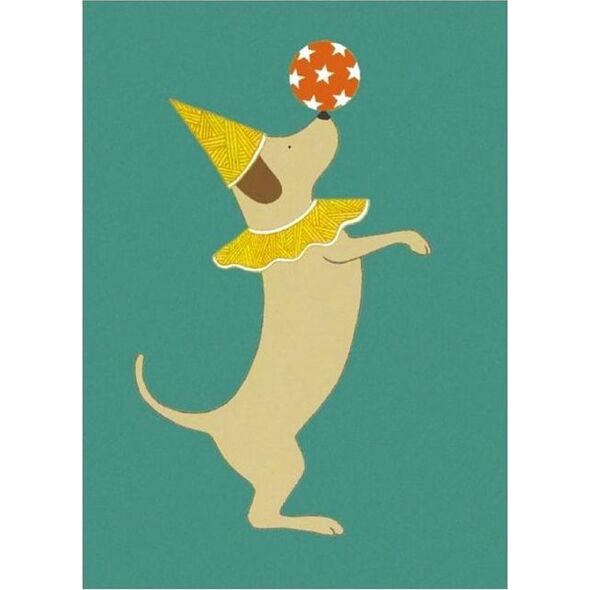 Museums & Galleries Karnet 17x14cm z kopertą Party Dog