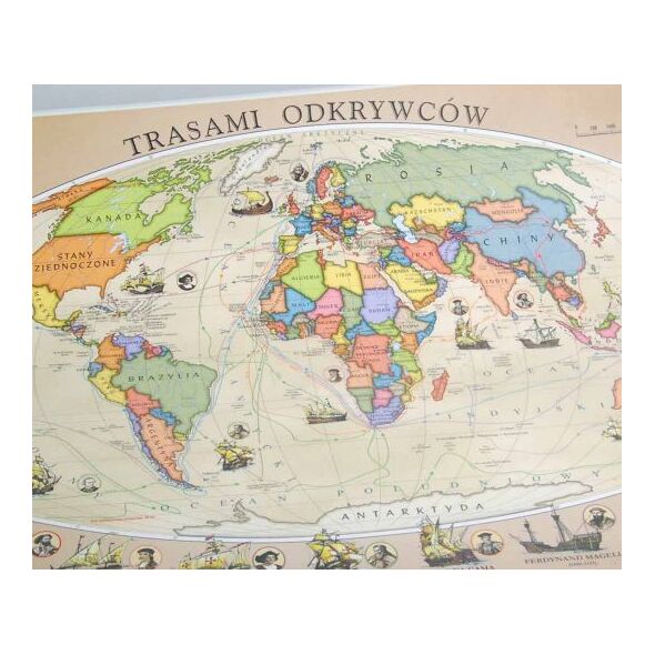 Zachem Podkładka - mapa trasami odkrywców Polski