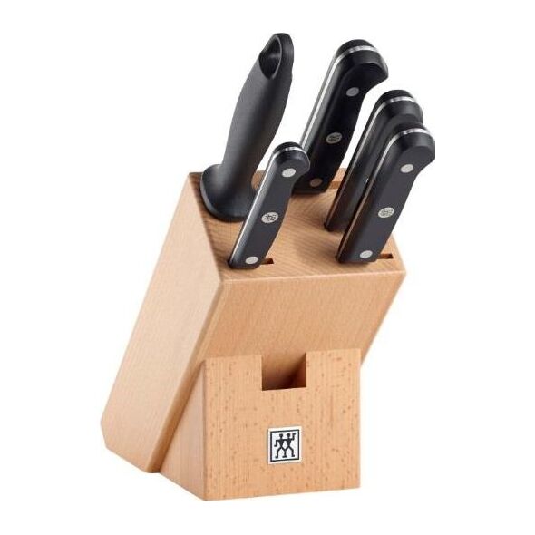 Zwilling Zestaw noży Gourmet (Blok do noży, Nóż x 4, Ostrzałka do noża) (36131-001-0)