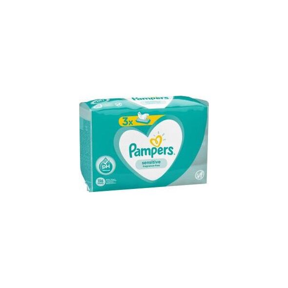 Pampers Zestaw chusteczek Chusteczki Sensitive 3x52