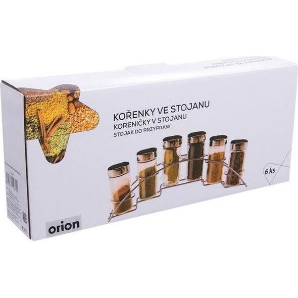Orion PRZYPRAWNIK 6 SZTUK + STOJAK NA PRZYPRAWY ORION