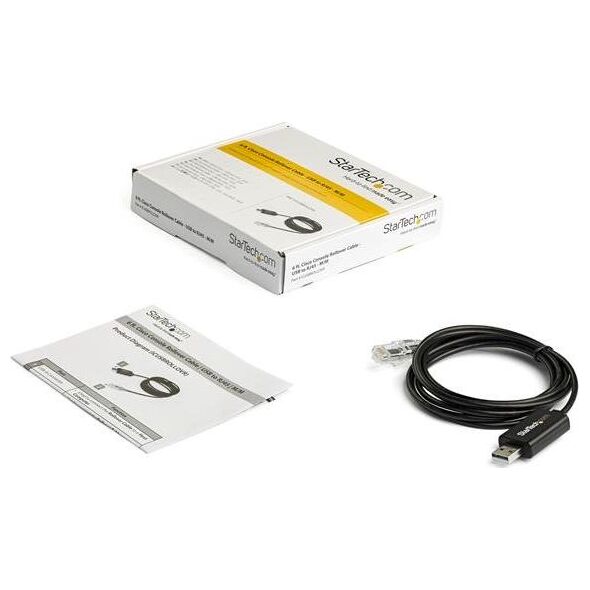 Kabel USB StarTech USB-A - RJ-45 1.8 m Czarny (ICUSBROLLOVR)