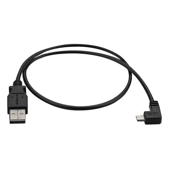 Kabel USB StarTech USB-A - 0.5 m Czarny (USBAUB50CMRA)