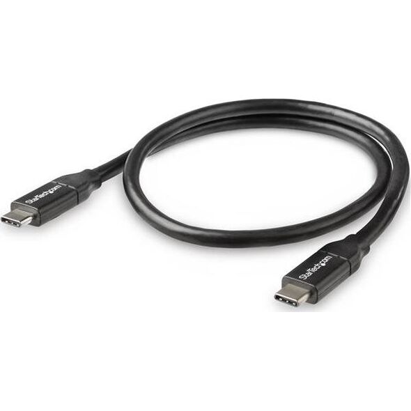 Kabel USB StarTech USB-C - USB-C 0.5 m Czarny (USB2C5C50CM)