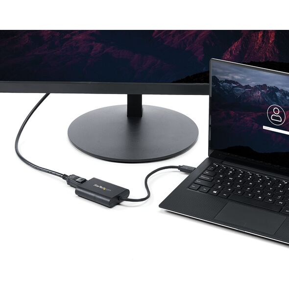 Adapter USB StarTech USB-C - DisplayPort Czarny  (USB32DPES2)