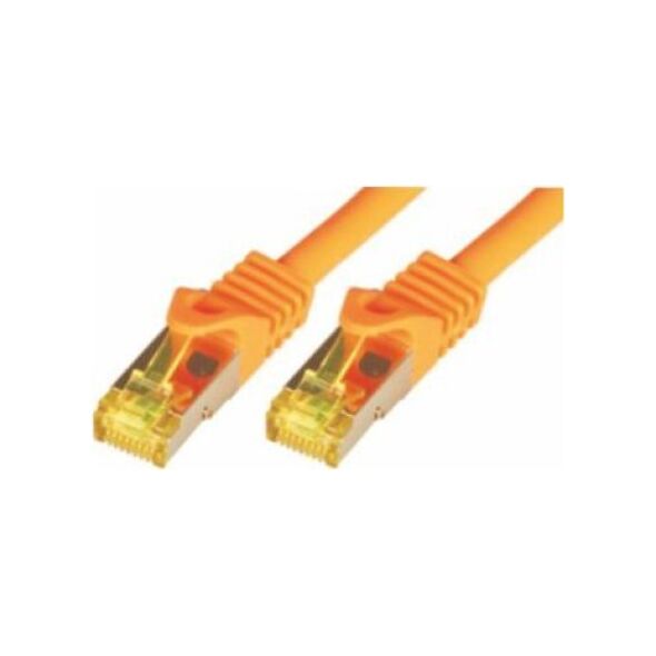 Mcab Mcab 0.5M CAT7 S-FTP LSZH ORA 10PACK/RAW CABLE PIMF RJ45 500MHZ