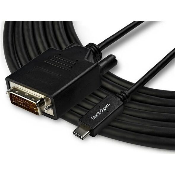 Kabel USB StarTech USB-C - DVI-D 3 m Czarny (CDP2DVI3MBNL)