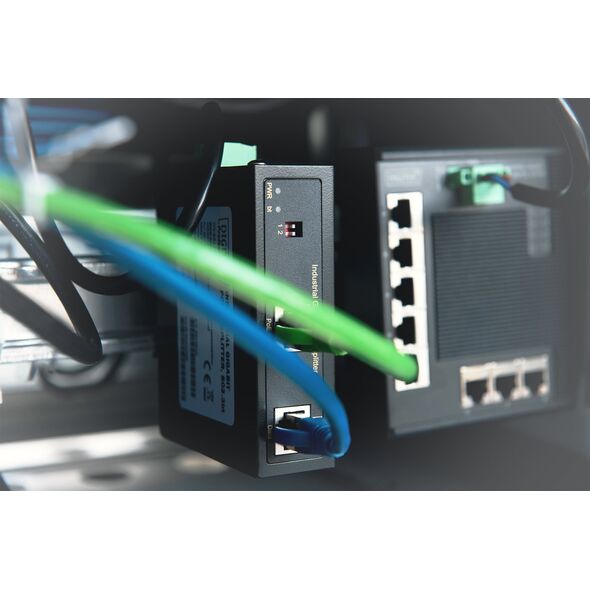 Digitus Assmann INDUSTRIAL GIGABIT POE SPLITTER/POE++/ SELECTABLE POWER OUTPUT