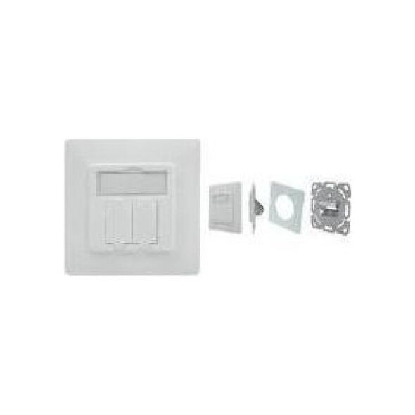 Digitus Assmann DIGITUS WALLPLATE FOR KEYSTONE/JACKS 80X80 FRAME GE