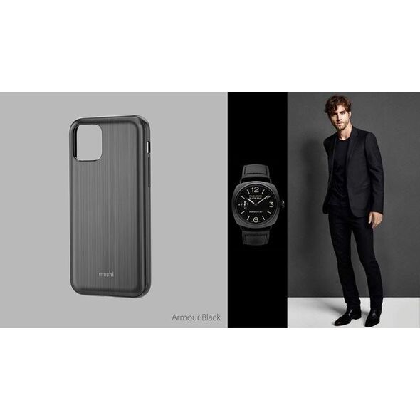 Moshi Moshi iGlaze etui na iPhone 11 Pro Max (Armour Black)