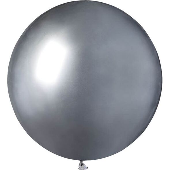 GoDan Balon olbrzym 1 m średnicy - shiny srebrny. uniwersalny