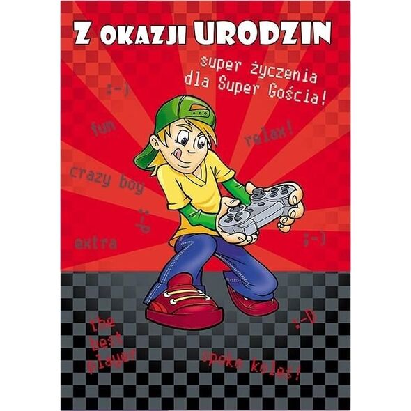 Stamp Karnet Young B6 + koperta wzór nr 003 Urodziny