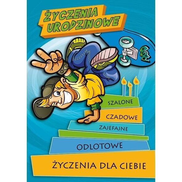 Stamp Karnet Young B6 + koperta wzór nr 020 Urodziny