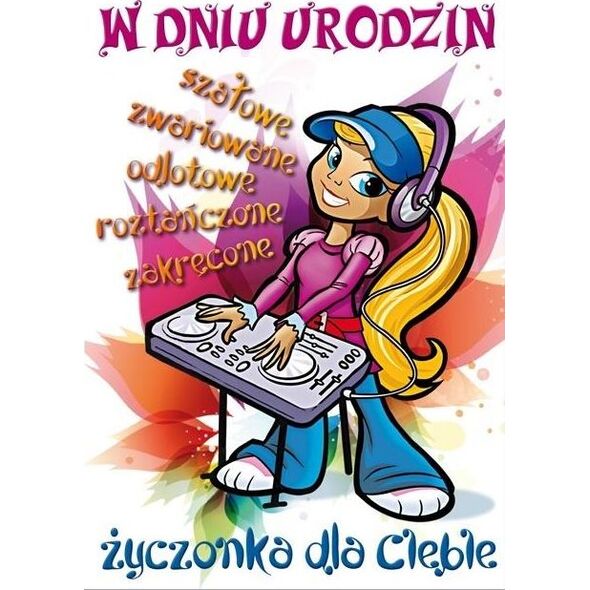 Stamp Karnet Young B6 + koperta wzór nr 022 Urodziny