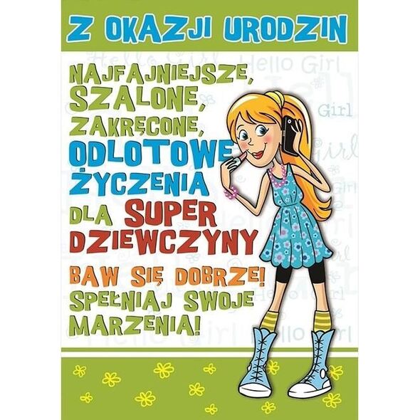 Stamp Karnet Young B6 + koperta wzór nr 004 Urodziny