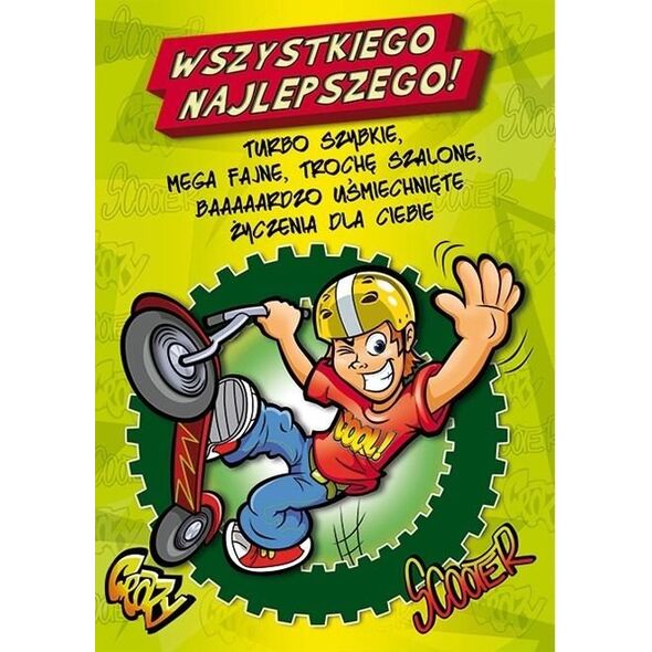 Stamp Karnet Young B6 + koperta wzór nr 018