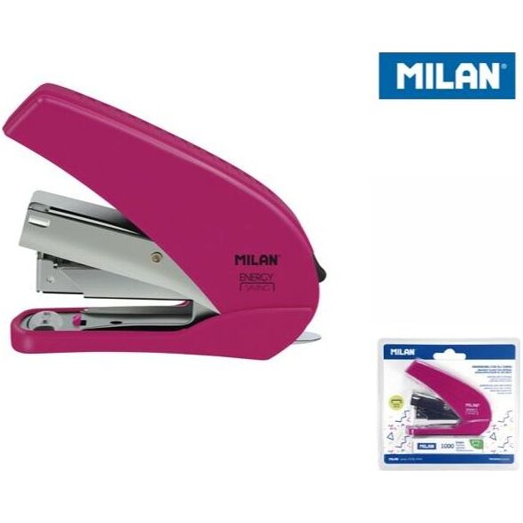 Zszywacz Milan Zszywacz 9cm Energy Saving róż MILAN