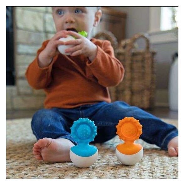 Fat Brain Toys Gryzak Dimpl Wobl Pomarańczowy