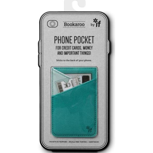 IF Bookaroo Phone Pocket Portfel na telefon turkusowy