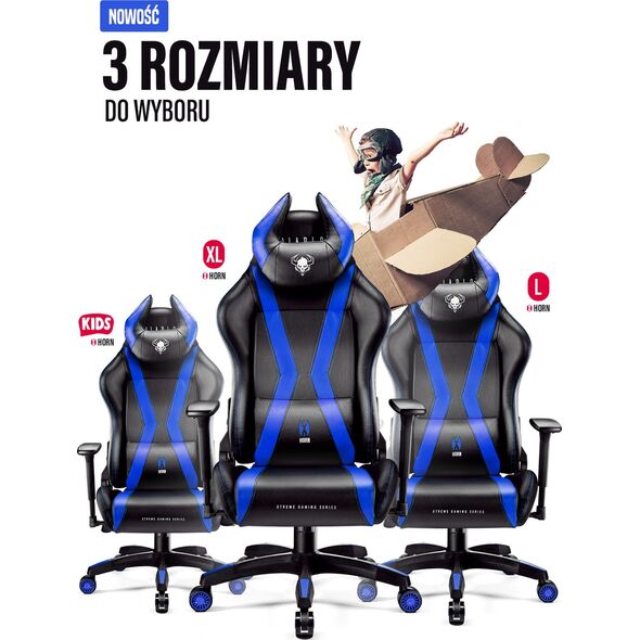 Fotel Diablo Chairs X-Horn L niebieski