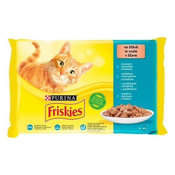 Nestle FRISKIES KOT sasz.4x85g RYBA sos