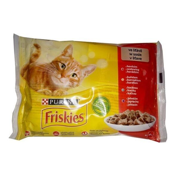 Nestle FRISKIES KOT sasz.4x85g MIĘSO sos
