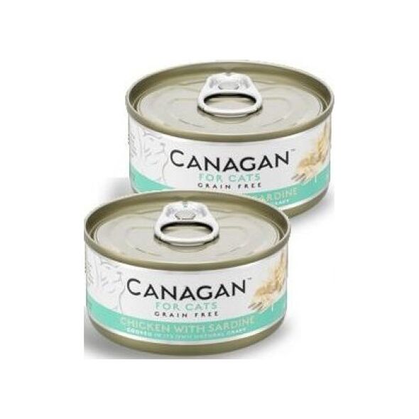 Canagan CANAGAN KOT pusz.75g CHICKEN/SARDINE KURCZAK / SARDYNKA /12