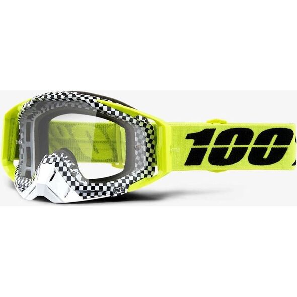 100% Gogle 100% RACECRAFT ANDRE (Szyba Przezroczysta Anti-Fog + 10 Zrywek)