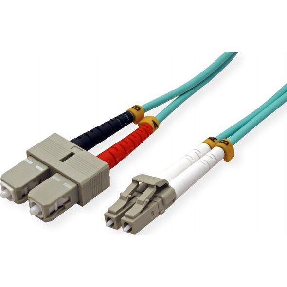 Value VALUE FO Cable 50/125µ. OM3. LC/SC. Aqua. 3.0m