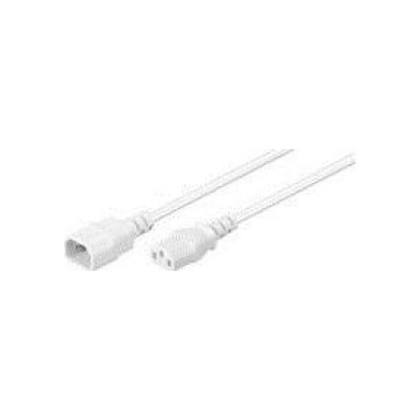 Kabel zasilający MicroConnect Power Cord C13-C14 0.5m White