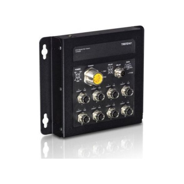 Switch TRENDnet TRENDnet Switch 8-Port Gbit Industrial PoE+ EN50155 M12