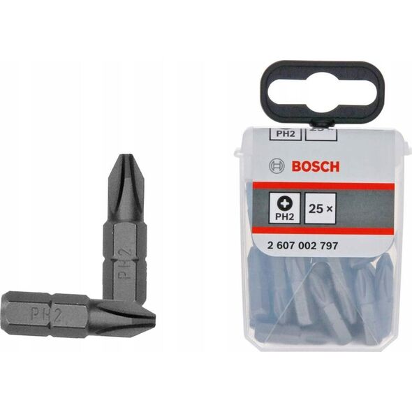 Bosch końcówka wkręcająca Exh PH2x25mm 25 sztuk (2607002797)