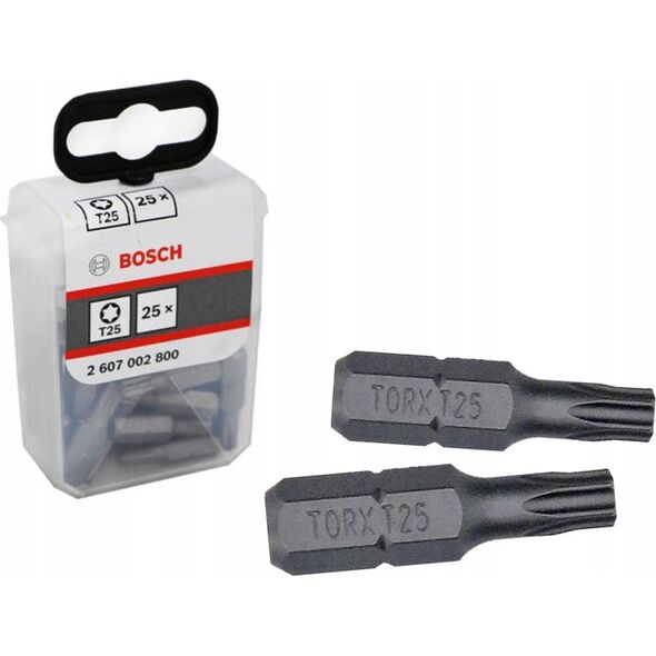 Bosch Końcówka Wkręcająca EXH T25 x 25mm 25 sztuk (2607002800)