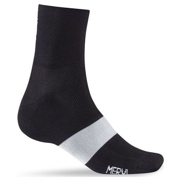 Giro Skarpety GIRO CLASSIC RACER black white roz. M (40-42)