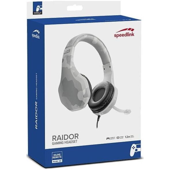 Słuchawki Speedlink SPEED LINK Sluchátka RAIDOR pro PS4, bílé