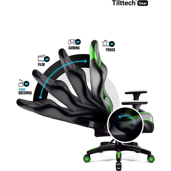Fotel Diablo Chairs X-Horn L zielony