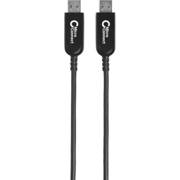 Kabel USB MicroConnect USB-A - USB-A 10 m Czarny (USB3.0AA10BOP)
